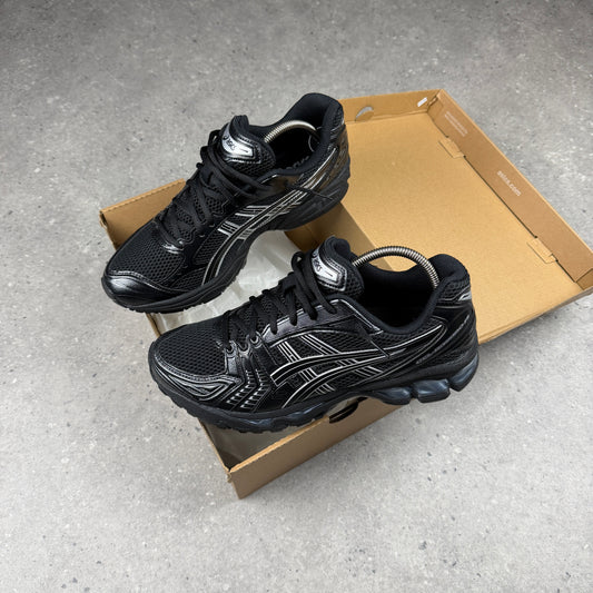 ASICS KAYANO 14s BLACK PURE SILVER