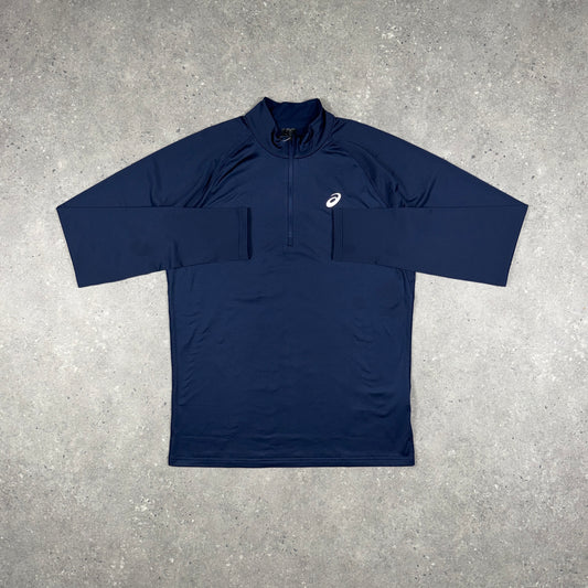 ASICS PACER 1/4 ZIP MIDNIGHT NAVY