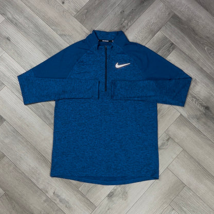 NIKE ELEMENT 1/4 ZIP BLUE & NIKE PHENOM ELITE BOTTOMS SET