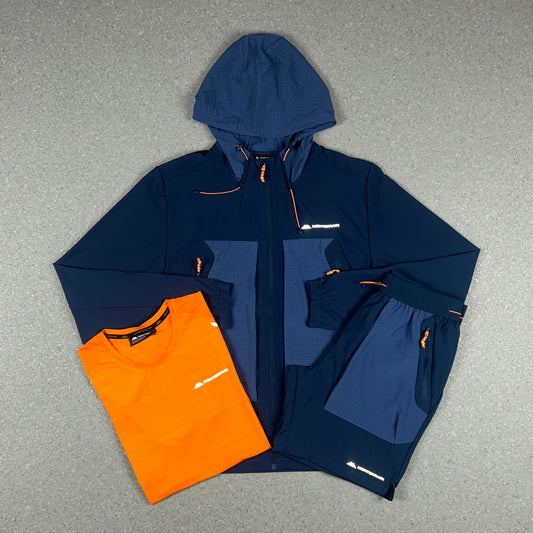 MONTERRAIN DISTRICT SHORTS BUNDLE NAVY/ORANGE