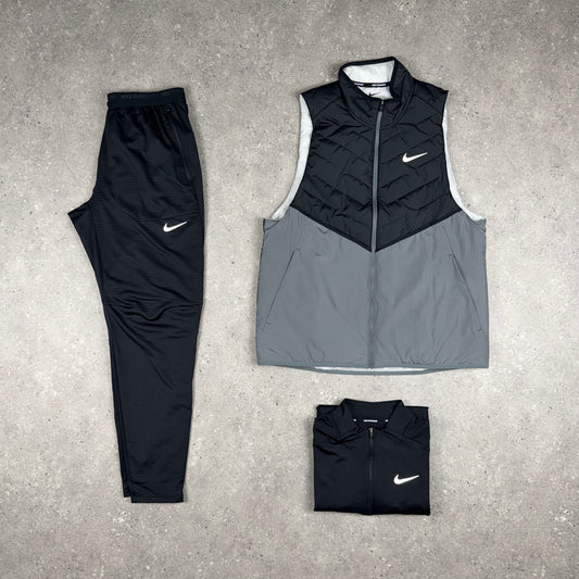 NIKE AEROLOFT GILET BUNDLE BLACK/GREY