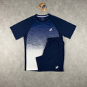 ASICS ROAD FADE T-SHIRT SHORTS SET MIDNIGHT NAVY