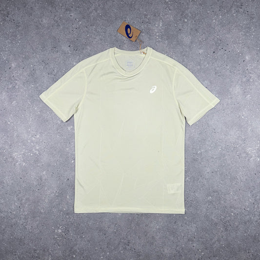 ASICS JACQUARD T-SHIRT OYSTER WHITE