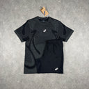 ASICS SEAMLESS T-SHIRT SHORTS SET BLACK