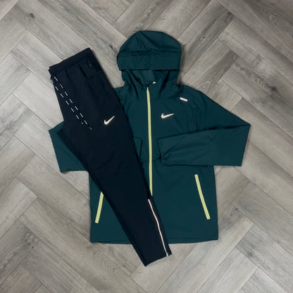 NIKE UV WINDRUNNER DEEP JUNGLE & NIKE PHENOM ELITE BOTTOMS BLACK SET