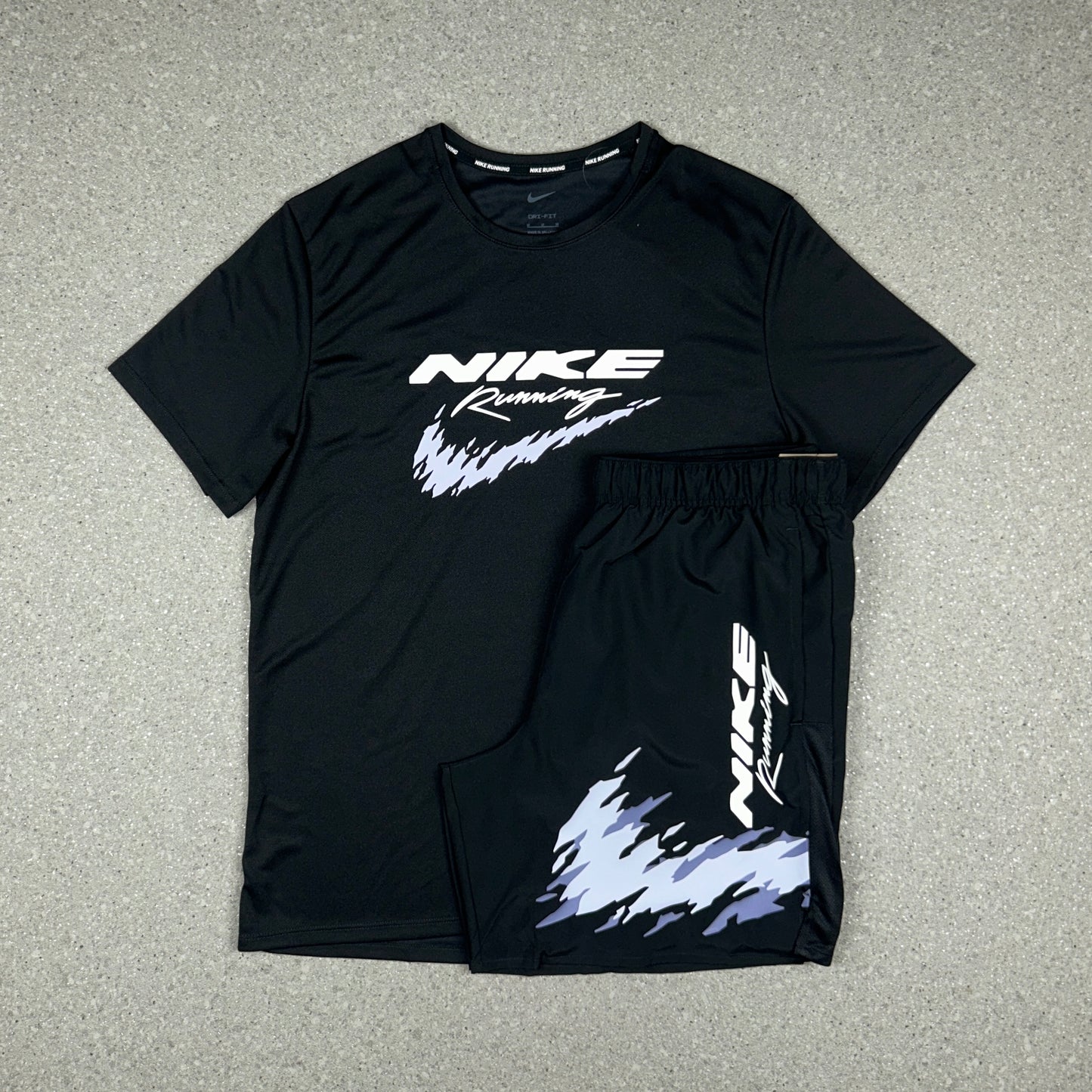 NIKE HBR MILER SET BLACK/LILAC