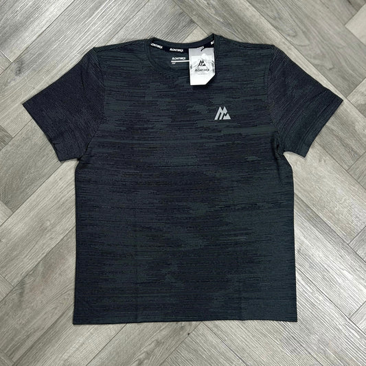 MONTIREX GLITCH SEAMLESS T-SHIRT BLACK/PLATINUM GREY