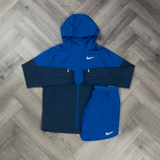 NIKE UV WINDRUNNER JACKET ROYAL BLUE & ROYAL BLUE CHALLENGER SHORTS SET