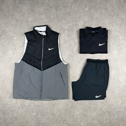 NIKE AEROLOFT GILET BUNDLE BLACK/GREY