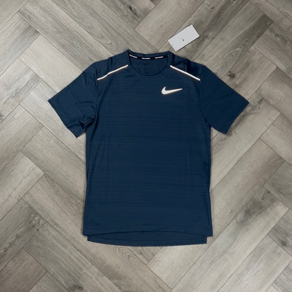 NIKE MILER T-SHIRT THUNDER BLUE & THUNDER BLUE CHALLENGER SHORTS SET