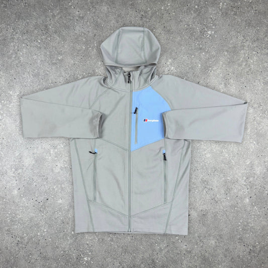 BERGHAUS PAVEY HOODIE LIGHT GREY/BLUE