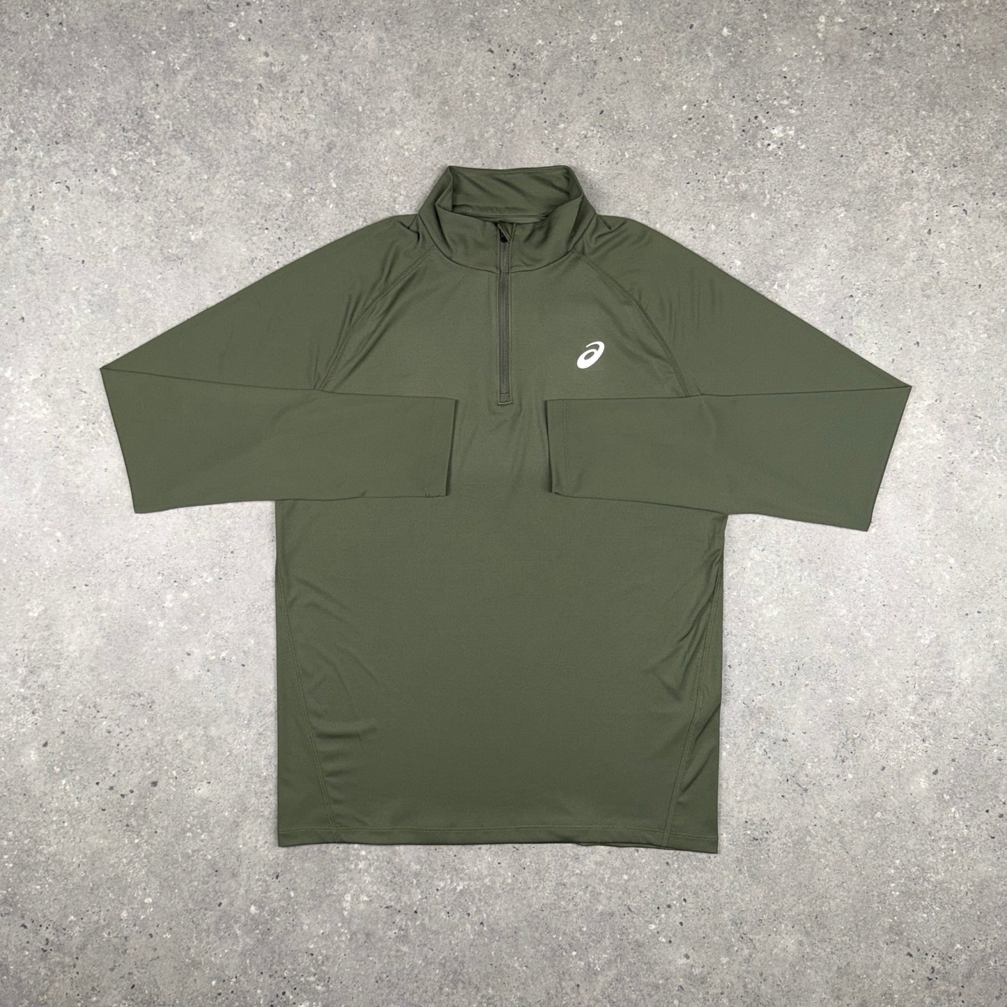 ASICS PACER 1/4 ZIP KHAKI