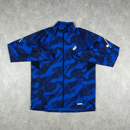 ASICS ROAD JACKET BLACK/COBALT