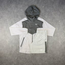 NIKE WINDRUNNER JACKET SHORTS SET BEIGE