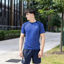 ASICS ROAD T-SHIRT SHORTS SET COBALT BLUE