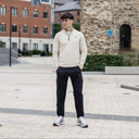 ASICS THERMA 1/4 ZIP PANTS SET CREAM/BLACK