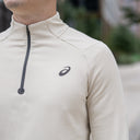ASICS THERMA 1/4 ZIP CREAM