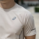 ASICS CURVE T-SHIRT SHORTS SET BIRCH/BLACK