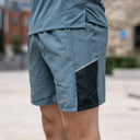 NIKE MILER SHORTS MINERAL SLATE